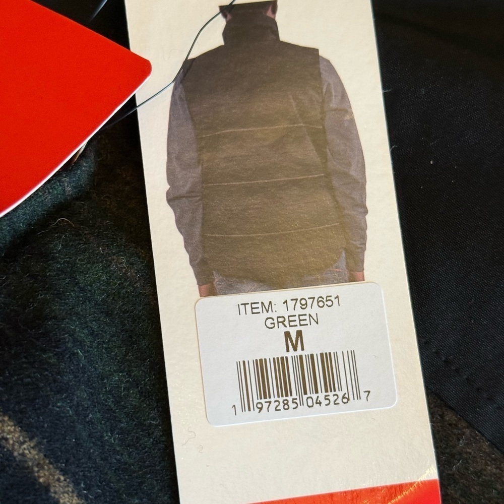 Pendleton NWT Men’s Full Zip Vest M Green Plaid Pockets Gorpcore Outdoor Hiking - Picture 9 of 13